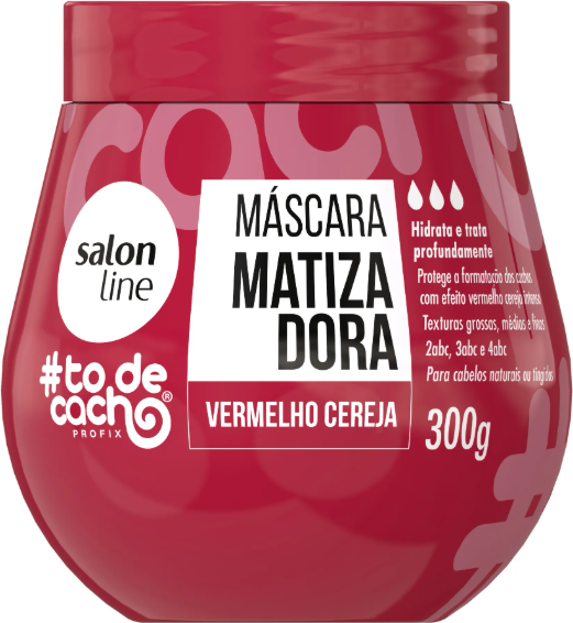 MASC MATIZ SALON LINE VERMELHO CEREJA TO DE CACHO 300G