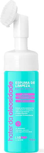 ESPUMA DE LIMPEZA FACIAL HATER DA OLEOSIDADE 130ML LABPOP
