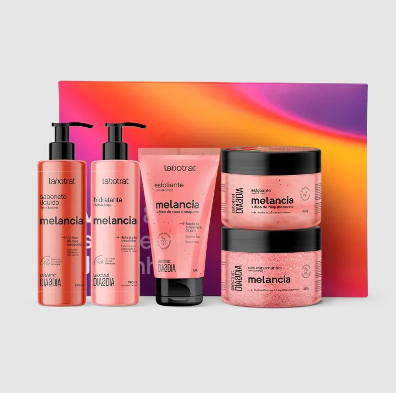 KIT EXPERIENCIA DE BANHO MELANCIA DIA A DIA C/ 5 ITENS LABOTRAT