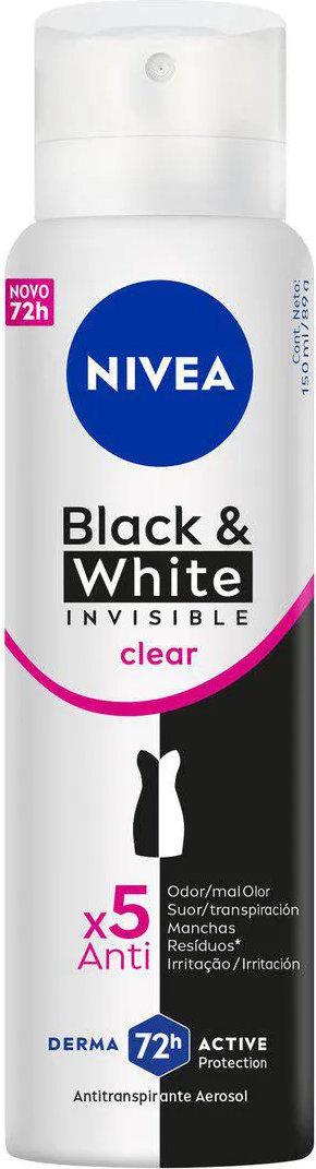 DES NIVEA AERO FEM B&W 200ML CLEAR