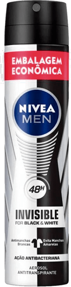 DESOD NIVEA AERO MEN B&W 200ML INVISIBLE