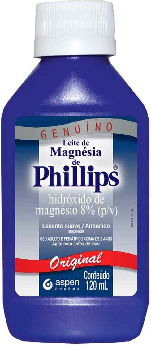 LEITE MAGNESIA PHILLIPS ORIGINAL 120ML