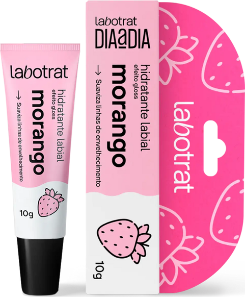 HIDRATANTE LABIAL MORANGO DIA A DIA 10GR LABOTRAT