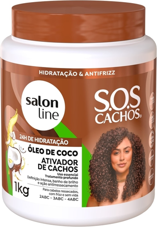 ATIVA CACHOS SALON LINE OLEO DE COCO 1KG