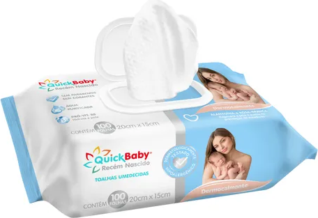 TOALHA UMED QUICK BABY RN RMOCALMANTE 100 FLS