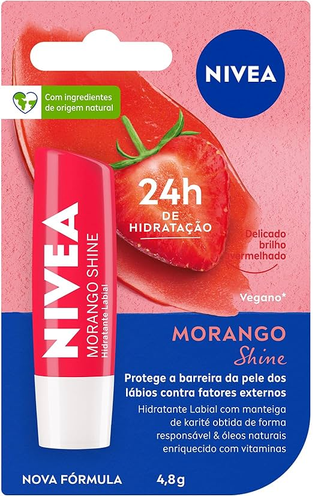 PROT LABIAL NIVEA MORANGO 4,8G