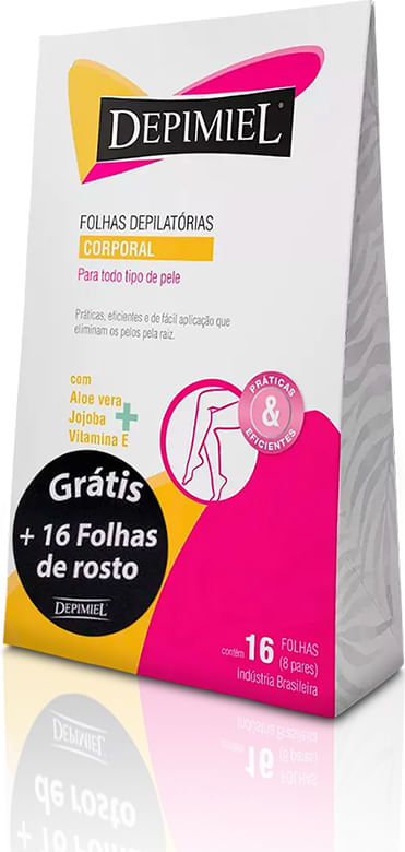 FOLHA DEPIMIEL CORPO 16 FOLHAS TODOS OS TIPOS DE PELE