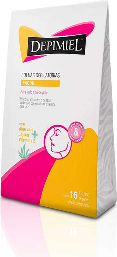 FOLHA DEPIMIEL FACIAL 16 FOLHAS TODOS OS TIPOS DE PELE