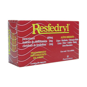 RESFEDRYL CX 20 CAPS PHARMASCIENCE