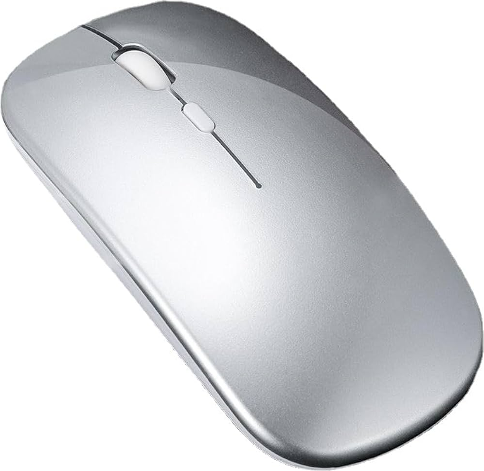 MOUSE SEM FIO PRATA