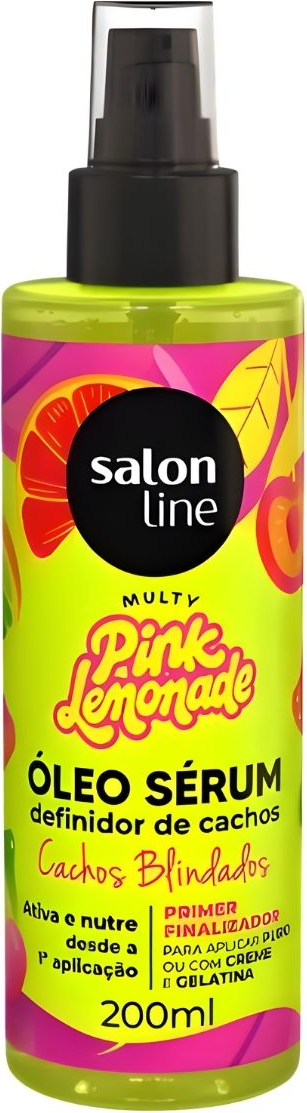 OLEO CAPILAR SALON LINE PINK LEMONADE 200ML CACHOS DOS SONHOS