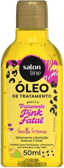 OLEO CAPILAR SALON LINE VANILLA MULTY PINK FATAL 50ML CACHOS DOS SONHOS