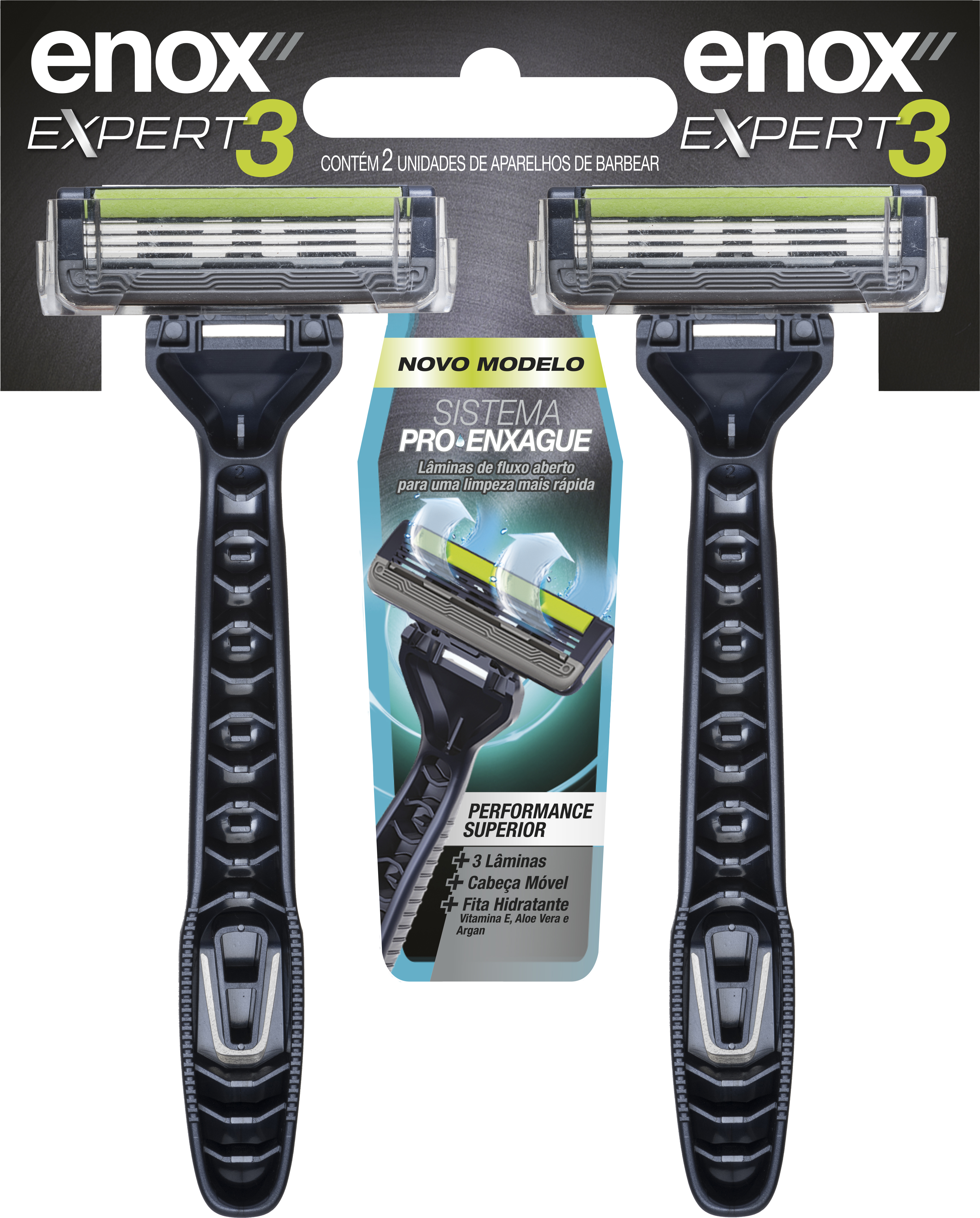 AP BARBEAR ENOX 3 LAMINAS C/2 UNIDADES