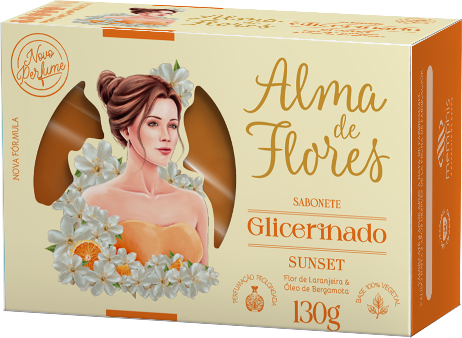 SAB ALMA DE FLORES GLICERINA SUNSET 130GR