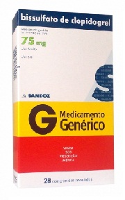 CLOPIDOGREL 75MG CX 28 COMP SANDOZ