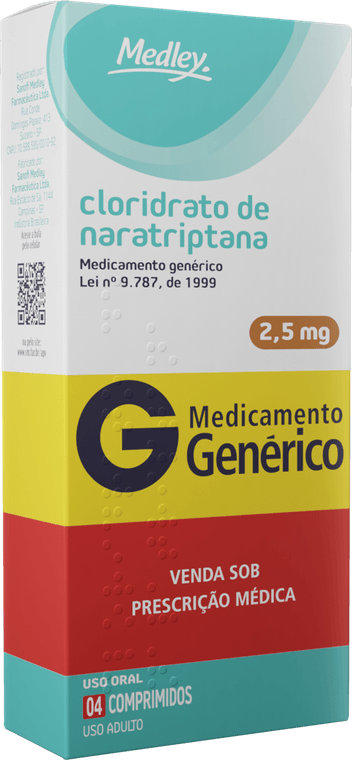NARATRIPTANA 2,5MG CX 08 COMP SANOFI/MEDLEY