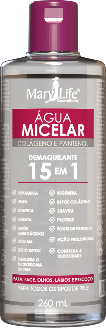AGUA MICELAR COLAO E PANTENOL MARY LIFE BIO INSTINTO