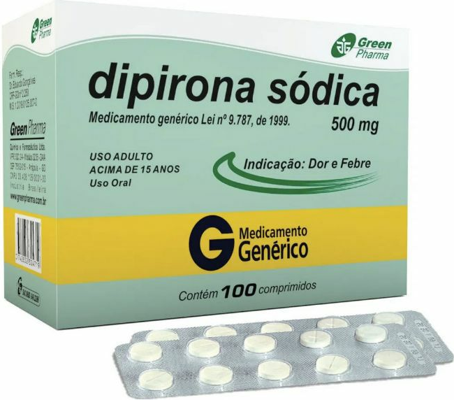 DIPIRONA 500MG   (DISPLAY C/100 CPR)