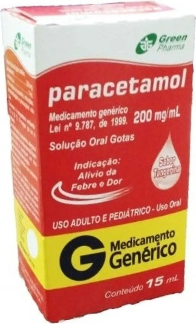 PARACETAMOL 200MG/ML GTS   (CX C/01 FR X 15ML)