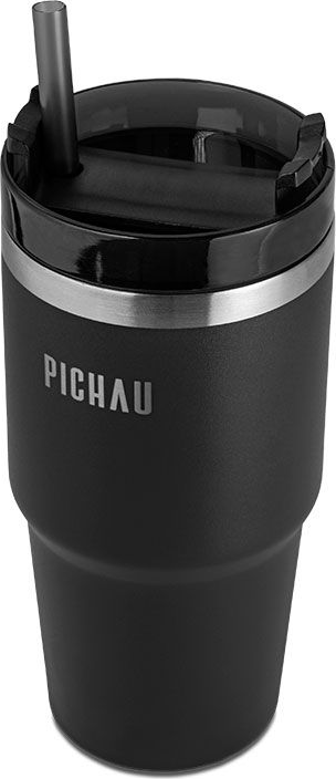 COPO TERMICO PICHAU HR120 600ML COM CANUDO PRETO