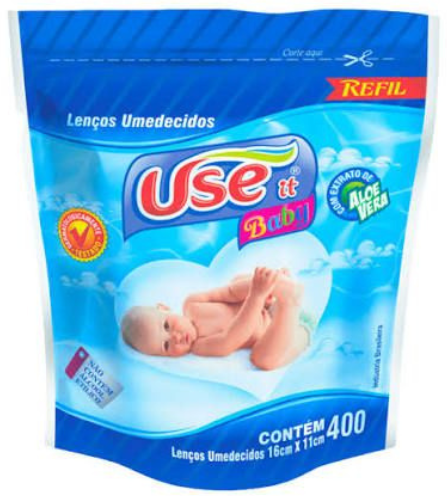LENCOS UMEDECIDOS USE IT REFIL SACHE C/400 UND