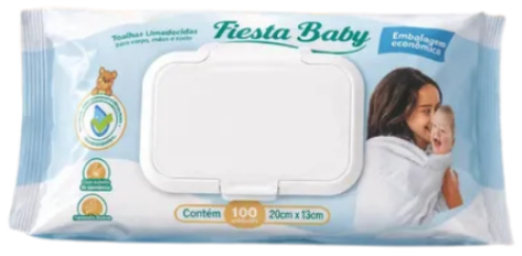 TOALHA UMED FIESTA BABY C/100 C/TAMPA