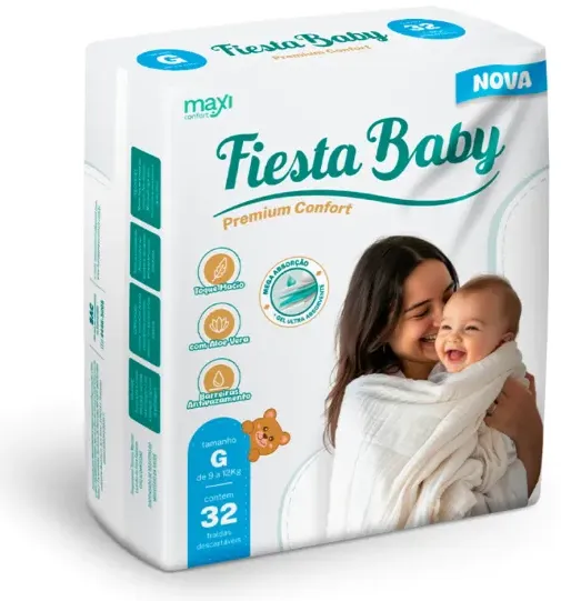 FRALDA INF FIESTA BABY GRANDE C/32
