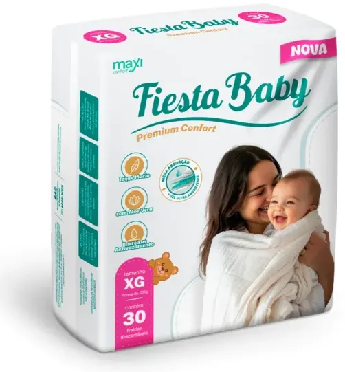 FRALDA INF FIESTA BABY XG C/30