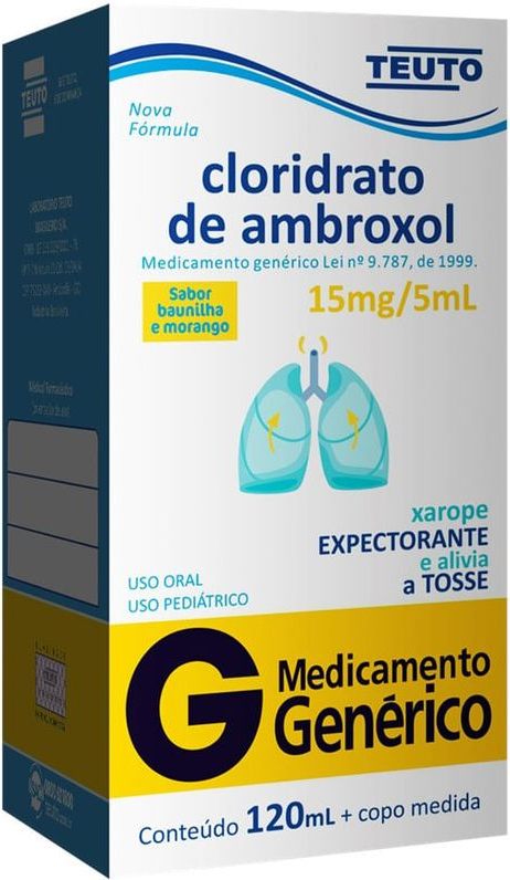 XAROPE AMBROXOL 15MG INF 120ML TEUTO