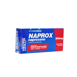 NAPROXENO 500MG CX 20 COMP  - NAPROX -  TEUTO