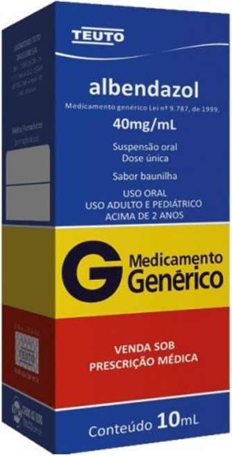 ALBENDAZOL 40MG ORAL10ML TEUTO