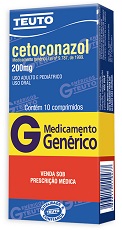 CETOCONAZOL 200MG CX 10 COMP TEUTO