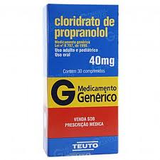 PROPRANOLOL 40MG CX 30 COMP TEUTO