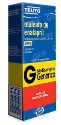 ENALAPRIL 20MG CX 30 COMP TEUTO