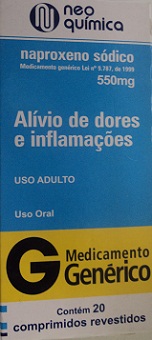 NAPROXENO 550MG CX 20 COMP NEO QUIMICA