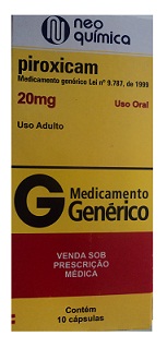 PIROXICAM 20MG CX 10 CAPS NEO QUIMICA