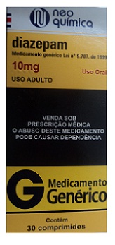 DIAZEPAM 10MG CX 30 COMP NEO QUIMICA