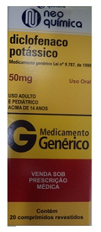DICLOF SODICO 50MG CX 20 COMP NEO QUIMICA