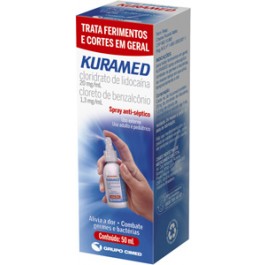 ANTISSEPTICO SPRAY 50ML C/ ANESTESICO - KURAMED - CIMED