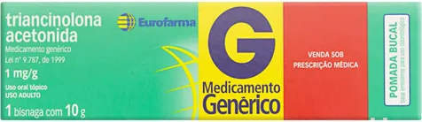 TRIANCINOLONA 1MG POM 10GR EUROFARMA
