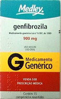 GENFIBROZILA 900MG CX 15 COMP MEDLEY