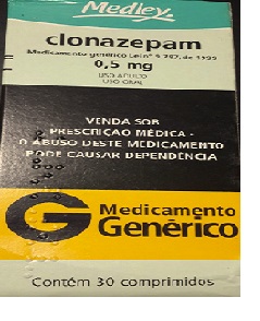 CLONAZEPAM 0,5MG CX 30 COMP MEDLEY