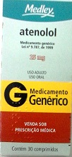 ATENOLOL 25MG CX 30 COMP MEDLEY