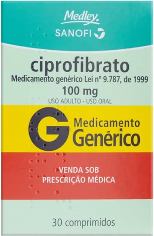 CIPROFIBRATO 100MG CX 30 COMP MEDLEY