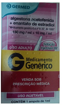 ALGESTONA+ENANTATO DE ESTRADIOL 150+10MG INJ AMP X 1ML GERMED ER