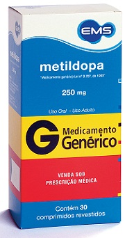METILDOPA 250MG CX 30 COMP EMS