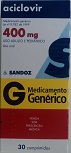 ACICLOVIR 400MG CX 30 COMP SANDOZ