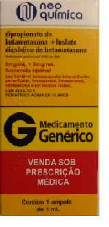 BETAMETASONA INJETAVEL 1 AMP 1ML NEO QUIMICA