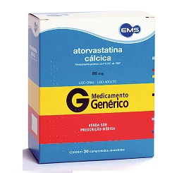 ATORVASTATINA 80MG CX 30 COMP EMS