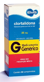 CLORTALIDONA 25MG CX 60 COMP EMS